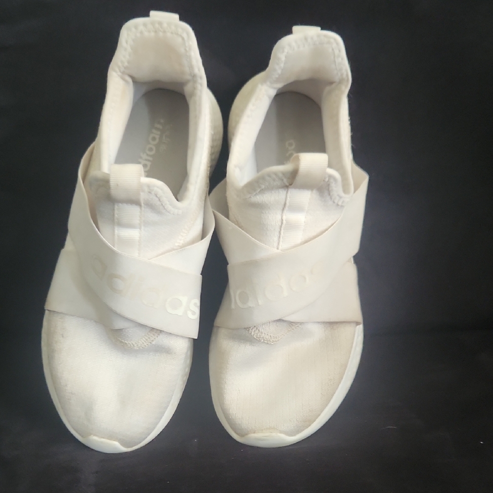 Adidas Cream Slip-On Sneakers